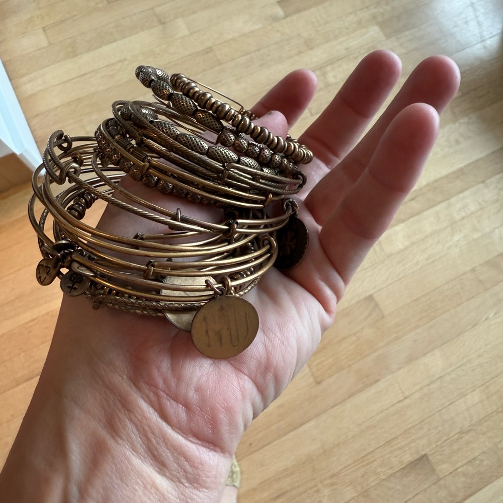 Alex and Ani Peace Bracelet Set